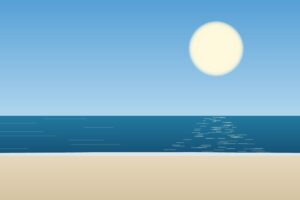 Clear blue water and sand near St. Petersburg, Florida